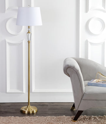 Harper 61" Crystal / Metal LED Floor Lamp - JONATHAN Y